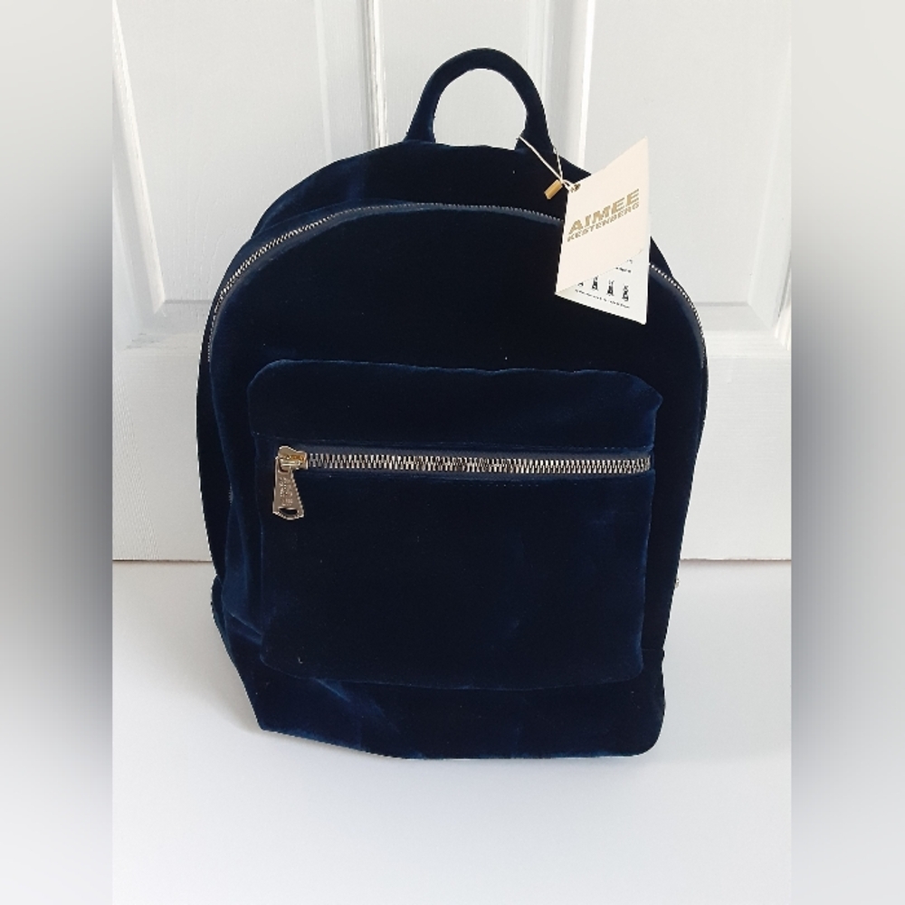Aimee Kestenberg Blue Velvet Backpack